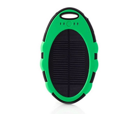 5000mA Oval Solar Energy Power Bank