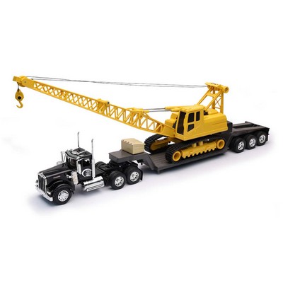 Kenworth W900 w/ Crawler Crane, 1/32 Scale Model Vehicle Replica (u)