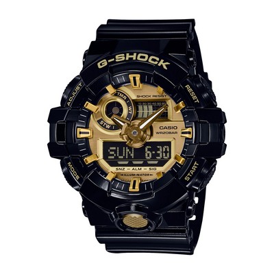 Casio® Men's Black/Gold G-Shock Watch