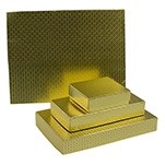 Gold Diamond Foil Collection Candy Box (10 1/2"x8 1/8"x2 3/16")