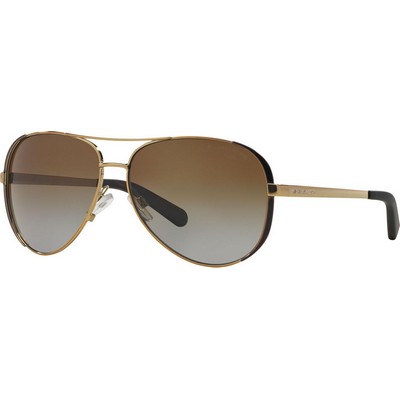 Michael Kors® Women's Brown Polarized Pilot Sunglasses