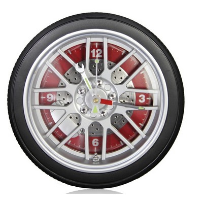 14" Diameter Tire Rim Clock