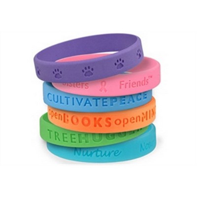 Debossed Silicone Bracelet