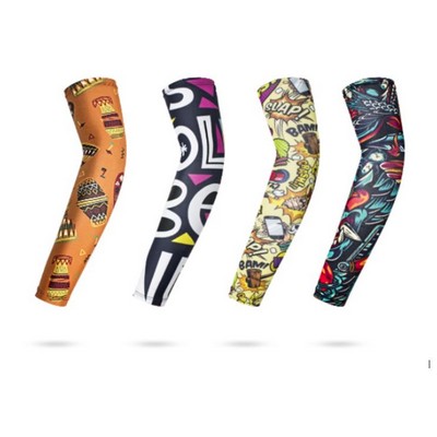 Full Color Compression Arm Sleeves - Large