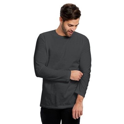 Unisex Long Sleeve Organic Crew Neck Shirt - Garment Dyed