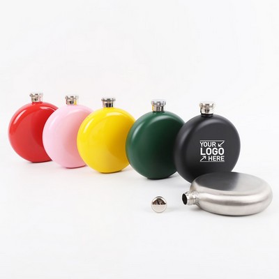 5Oz Round Shaped Portable Hip Flask