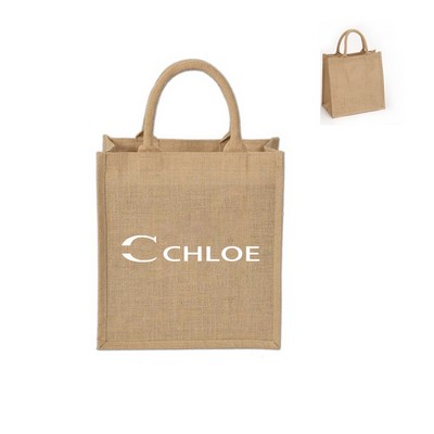 Small Jute Tote Bag