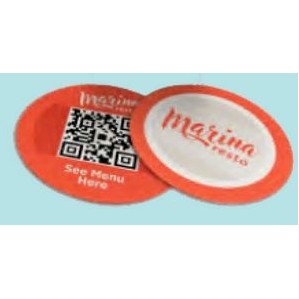 40 Point Round Styrene Coaster (4"x4")