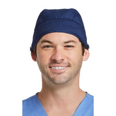 Unisex Scrub Cap w/Buttons