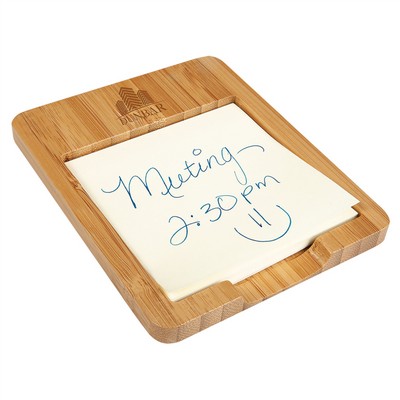 Bamboo Sticky Note Holder