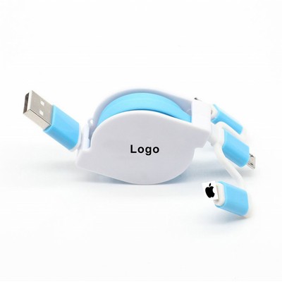 3 in 1 Retractable Charger Cable