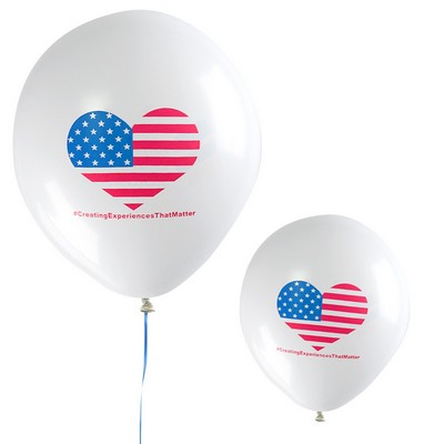 12" Chrome Latex Balloon (2 Color Imprint)