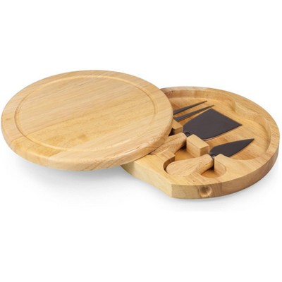 7.50" Brie Cheese Board with Cheese Tools