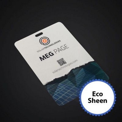 3 3/4 x 5 1/2 Prem Event Badge-Eco Sheen