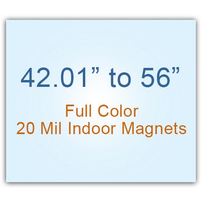 Die Cut Magnets 42.01 to 56 Square Inches Indoor Magnets - 20 Mil - 4 Color Process