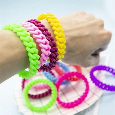 Colorful Linked Silicone Bracelet