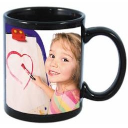 11 Oz. Sublimation Banner Black Mug