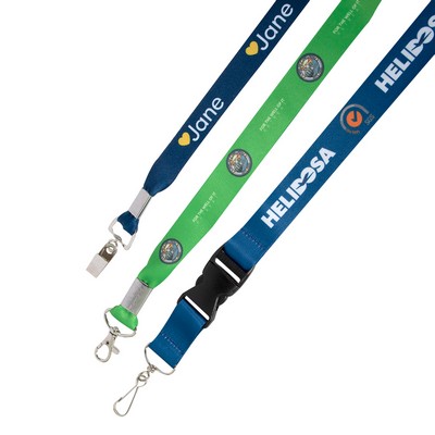 5/8" Eco-Friendly Dye Sublimated Lanyard