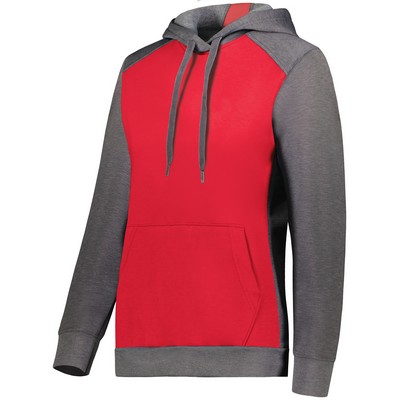 Ladies Three-Season Fleece Pullover Hoodie