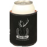 Black/Silver Leatherette Beverage Holder