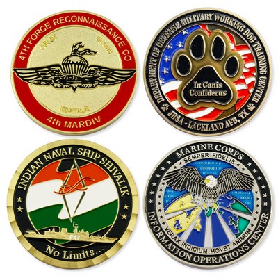 1.5" Metal Challenge Coins