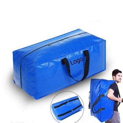 Heavy Duty Extra Large Moving Bag With Backpack Straps Storage Totes For Space Saving