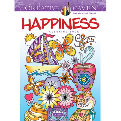 Creative Haven Happiness Coloring Book