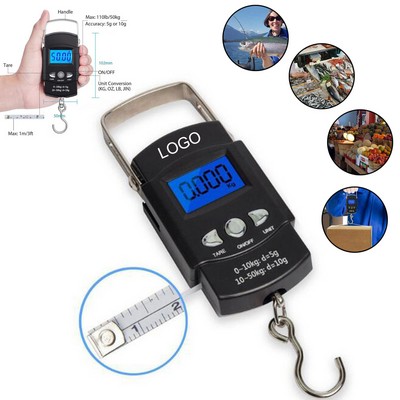 LCD Digital Weight Electronic Scale With Measuring Tape