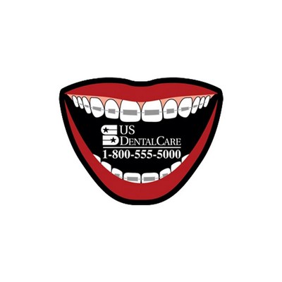 Mouth W/Braces Stock Shape Vinyl Magnet - 30mil