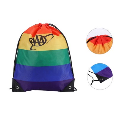 Rainbow Drawstring Bag