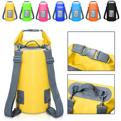 10L Two Straps Floating Backpack Water Sports Waterproof Dry Bag