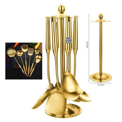 8 PCS Gold Kitchen Utensils Set