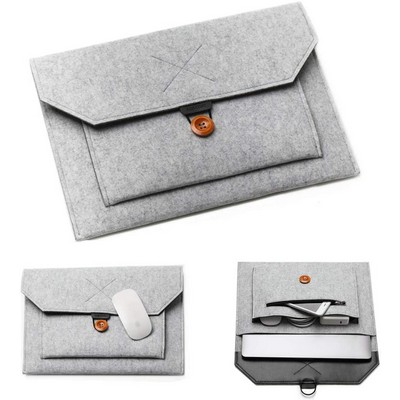 Laptop Sleeve Handle Felt Pouch Bag