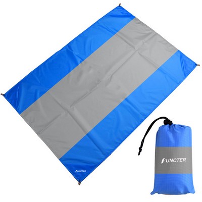 82.74 x 118.2 inch Large Sand Free Beach Mat Travel Pocket Blanket