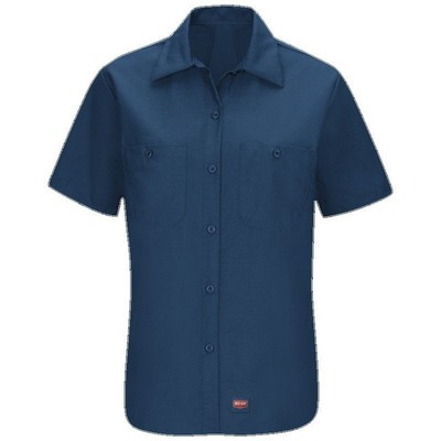 Red Kap® Women's Short Sleeve Work Shirt w/MIMIX™ - Navy Blue