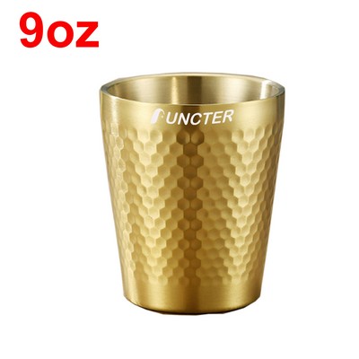 9oz Stainless Steel Double Wall Coffee Cup Drinking Cup