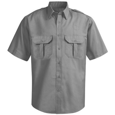 Unisex New Dimension® RipStop Shirt w/Short Sleeves - Gray