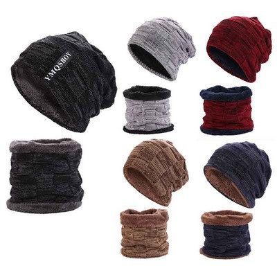 Men's Winter Beanie Scarf Set