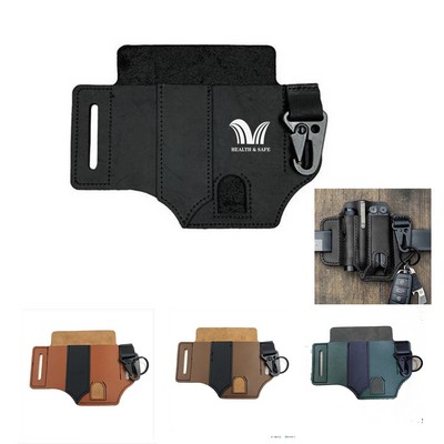 Leather Edc Organizer Sheath Tactical Tool Pouch Holster