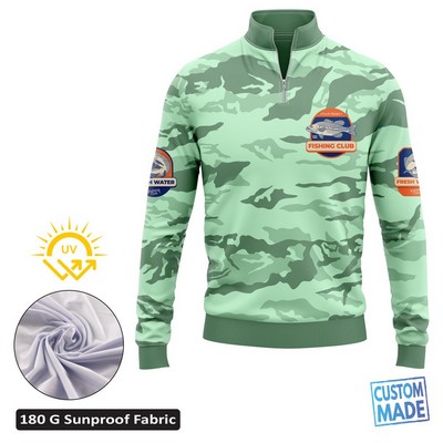 Unisex & Kids' Sublimation SolarProtec Performance Quarter Zip Pullover