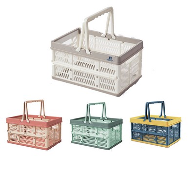 Collapsible Plastic Grocery Shopping Baskets