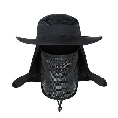 Quick-Drying Fishing Hat with Integrated Mask