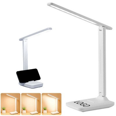 Dimmable Table Lamp With Phone Holder