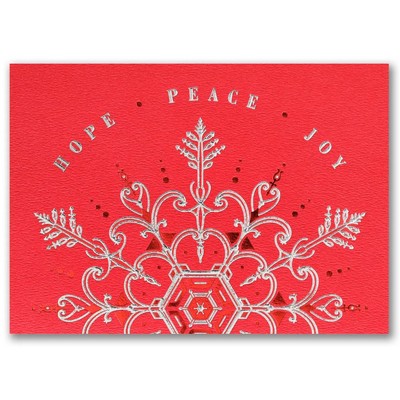 Scarlet Peace Holiday Card