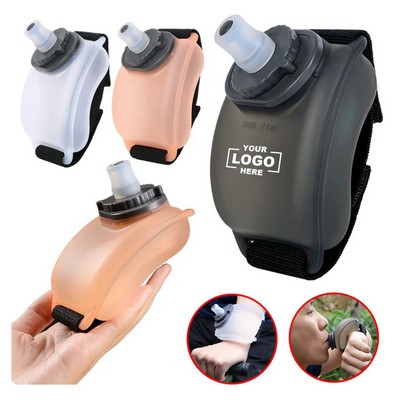 Portable Wrist Sports Kettle Food Grade Silicone Water Cup