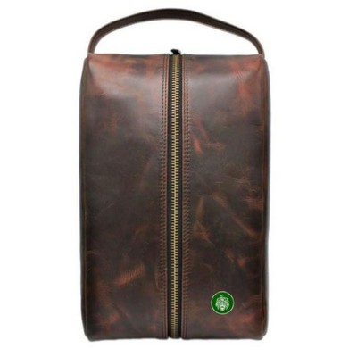 Dakota Leather Golf Shoe Bag