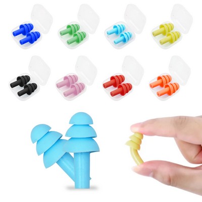 Silicone Earplug In Case Full Color Print