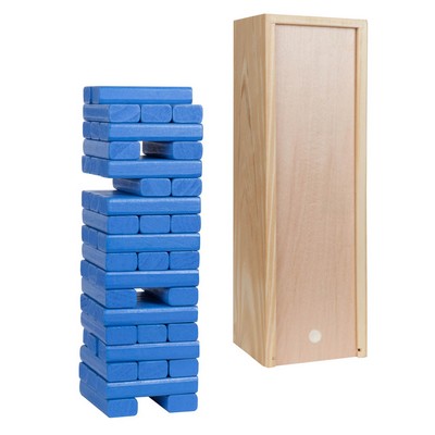 Tumbling Tower with Blue Blocks, 12"