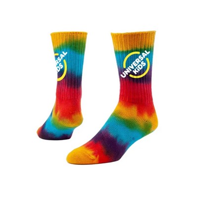 Tie Dye Crew Socks