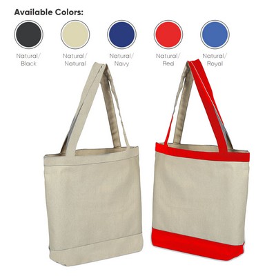 Heavy Canvas Color Accent Tote